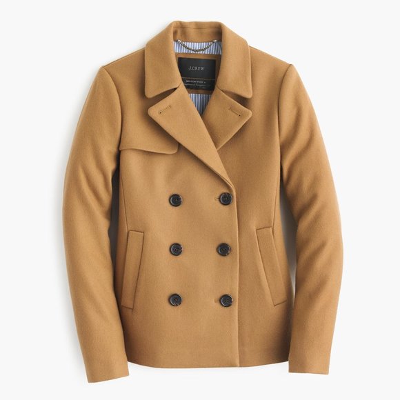 J. Crew Jackets & Blazers - NWT- 0 -J.Crew Wool Melton Short Peacoat - $298